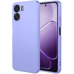 Phonesta Soft Silk Silicone Back Cover hoesje voor Oppo A6x - Paars