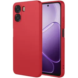 Phonesta Soft Silk Silicone Back Cover hoesje voor Oppo A6x - Rood