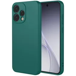 Phonesta Soft Silk Silicone Back Cover hoesje voor Oppo Reno15 - Donkergroen