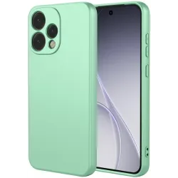 Phonesta Soft Silk Silicone Back Cover hoesje voor Oppo Reno15 - Matcha Green