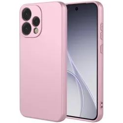 Phonesta Soft Silk Silicone Back Cover hoesje voor Oppo Reno15 - Roze