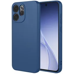 Phonesta Soft Silk Silicone Back Cover hoesje voor Oppo Reno15 F/FS - Donkerblauw