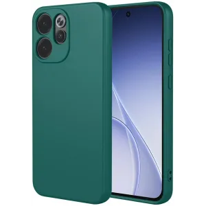 Phonesta Soft Silk Silicone Back Cover hoesje voor Oppo Reno15 Pro - Donkergroen