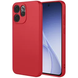 Phonesta Soft Silk Silicone Back Cover hoesje voor Oppo Reno15 Pro - Rood