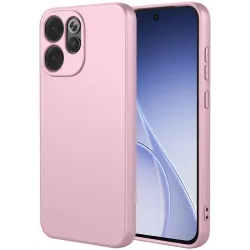 Phonesta Soft Silk Silicone Back Cover hoesje voor Oppo Reno15 Pro - Roze
