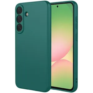 Phonesta Soft Silk Silicone Back Cover hoesje voor Samsung Galaxy A57 - Donkergroen