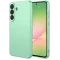 Phonesta Soft Silk Silicone Back Cover hoesje voor Samsung Galaxy A57 - Matcha Green