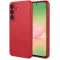 Phonesta Soft Silk Silicone Back Cover hoesje voor Samsung Galaxy A57 - Rood