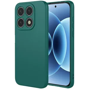 Phonesta Soft Silk Silicone Back Cover hoesje voor Xiaomi 17 - Donkergroen