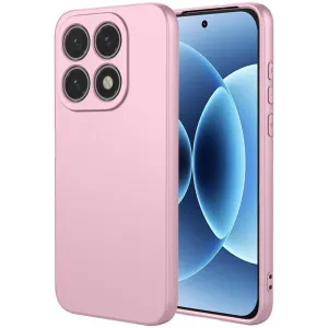 Phonesta Soft Silk Silicone Back Cover hoesje voor Xiaomi 17 - Roze