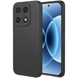 Phonesta Soft Silk Silicone Back Cover hoesje voor Xiaomi 17 - Zwart