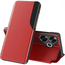 Phonesta Smart Side View Book Case hoesje voor Xiaomi Poco F6 - Rood