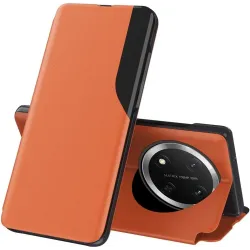 Phonesta Smart Side View Book Case hoesje voor HONOR Magic7 Lite - Oranje