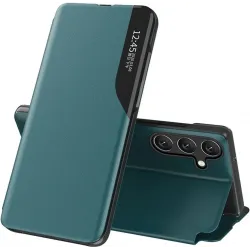 Phonesta Smart Side View Book Case hoesje voor Samsung Galaxy A15 4G/5G - Groen