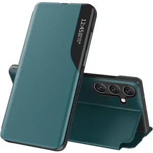 Phonesta Smart Side View Book Case hoesje voor Samsung Galaxy A15 4G/5G - Groen