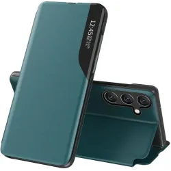 Phonesta Smart Side View Book Case hoesje voor Samsung Galaxy A35 - Groen
