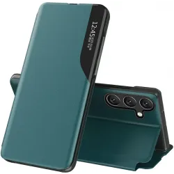 Phonesta Smart Side View Book Case hoesje voor Samsung Galaxy A36/A56 - Groen