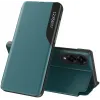 Phonesta Smart Side View Book Case hoesje voor Samsung Galaxy S25 Edge - Groen