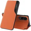Phonesta Smart Side View Book Case hoesje voor Samsung Galaxy S25 Edge - Oranje 0