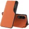 Phonesta Smart Side View Book Case hoesje voor Samsung Galaxy S25 Edge - Oranje