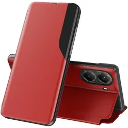 Phonesta Smart Side View Book Case hoesje voor Xiaomi Poco X7 Pro - Rood