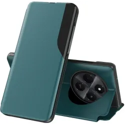 Phonesta Smart Side View Book Case hoesje voor Xiaomi Redmi 14C / Xiaomi Poco C75 - Groen