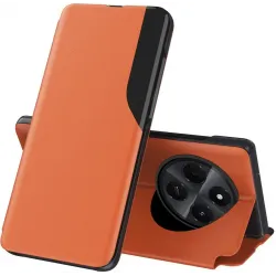 Phonesta Smart Side View Book Case hoesje voor Xiaomi Redmi 14C / Xiaomi Poco C75 - Oranje