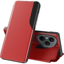 Phonesta Smart Side View Book Case hoesje voor HONOR 400 Pro - Rood