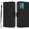 Phonesta Soft Skin Book Wallet Case hoesje voor Motorola Edge 40 Neo - Zwart