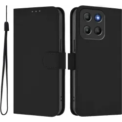 Phonesta Soft Skin Book Wallet Case hoesje voor Motorola Moto G17/G17 Power/G15/G15 Power - Zwart