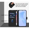 Phonesta Soft Skin Book Wallet Case hoesje voor Oppo Reno12 - Zwart 3