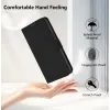 Phonesta Soft Skin Book Wallet Case hoesje voor Oppo Reno12 - Zwart 4