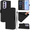 Phonesta Soft Skin Book Wallet Case hoesje voor Oppo Reno12 Pro - Zwart 1