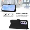 Phonesta Soft Skin Book Wallet Case hoesje voor Oppo Reno12 Pro - Zwart 2