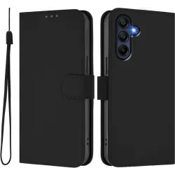 Phonesta Soft Skin Book Wallet Case hoesje voor Samsung Galaxy A17/A26 - Zwart