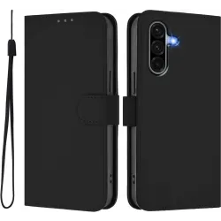 Phonesta Soft Skin Book Wallet Case hoesje voor Samsung Galaxy A36 - Zwart