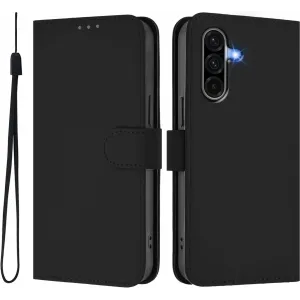 Phonesta Soft Skin Book Wallet Case hoesje voor Samsung Galaxy A36 - Zwart