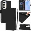 Phonesta Soft Skin Book Wallet Case hoesje voor Samsung Galaxy S23 - Zwart 2