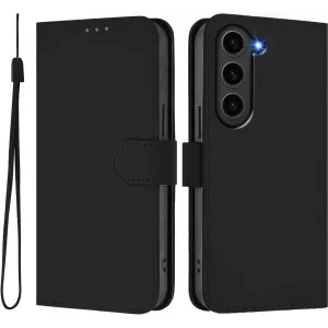 Phonesta Soft Skin Book Wallet Case hoesje voor Samsung Galaxy S23 FE - Zwart