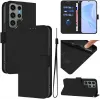 Phonesta Soft Skin Book Wallet Case hoesje voor Samsung Galaxy S23 Ultra - Zwart 2