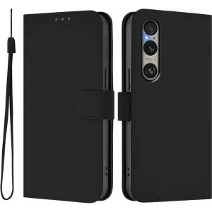 Phonesta Soft Skin Book Wallet Case hoesje voor Sony Xperia 1 VI - Zwart