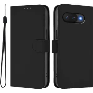 Phonesta Soft Skin Book Wallet Case hoesje voor Google Pixel 9a - Zwart