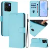Phonesta Soft Skin Book Wallet Case hoesje voor HMD Skyline - Lichtblauw 2