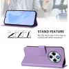 Phonesta Soft Skin Book Wallet Case hoesje voor Xiaomi Redmi 14C / Xiaomi Poco C75 - Lichtpaars 3