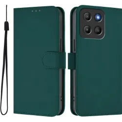 Phonesta Soft Skin Book Wallet Case hoesje voor Motorola Moto G17/G17 Power/G15/G15 Power - Donkergroen