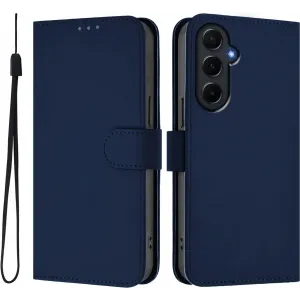 Phonesta Soft Skin Book Wallet Case hoesje voor Samsung Galaxy A55 - Donkerblauw