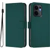 Phonesta Soft Skin Book Wallet Case hoesje voor Oppo Reno13 F 4G/5G / Reno13 FS 5G - Donkergroen