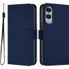 Phonesta Soft Skin Book Wallet Case hoesje voor Samsung Galaxy S25 Edge - Donkerblauw