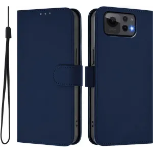 Phonesta Soft Skin Book Wallet Case hoesje voor Asus Zenfone 12 Ultra - Donkerblauw