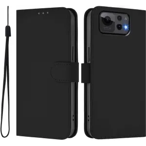 Phonesta Soft Skin Book Wallet Case hoesje voor Asus Zenfone 12 Ultra - Zwart